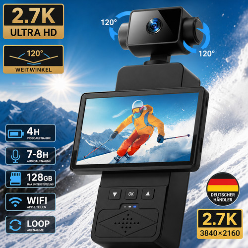 Mini action cam - 2.7k, &