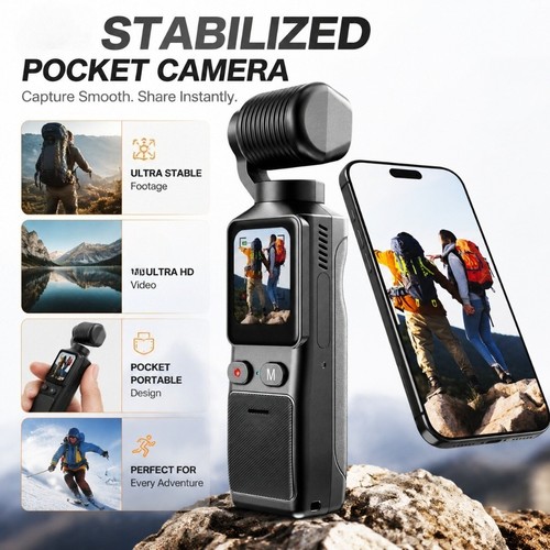 Action cam pocket kamera - action,